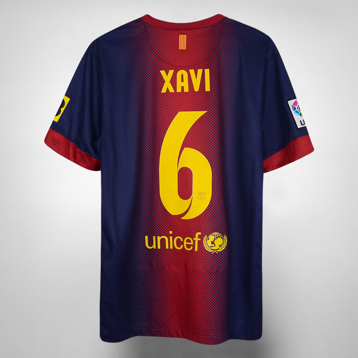 2012-2013 Barcelona Nike Home Shirt #6 Xavi - Marketplace