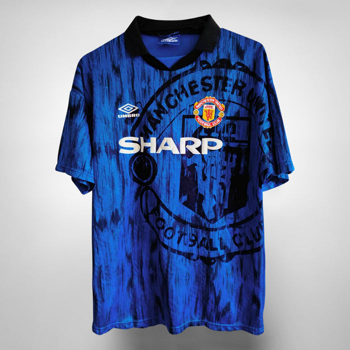 1992-1993 Manchester United Umbro Away Shirt #7 Eric Cantona - Marketplace