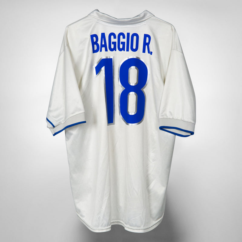 1998-1999 Italy Nike Away Shirt #18 Roberto Baggio - Marketplace