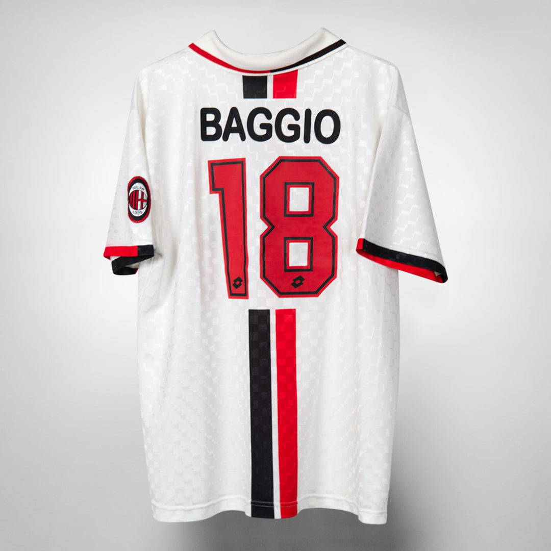 1996-1997 AC Milan Lotto Player Issue Away Shirt #18 Roberto