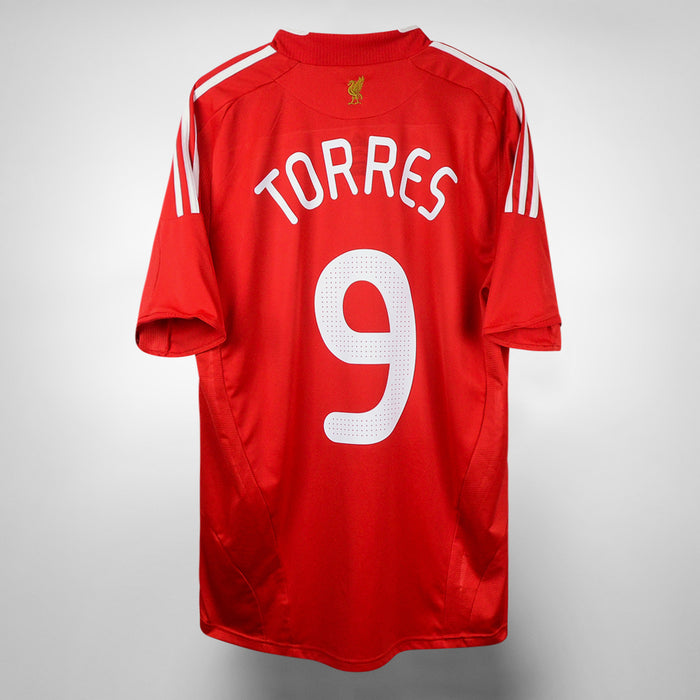 2008-2010 Liverpool Adidas Home Shirt #9 Fernando Torres - Marketplace