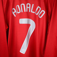 2007-2009 Manchester United Nike Long Sleeve Home Shirt #7 Cristiano Ronaldo - Marketplace