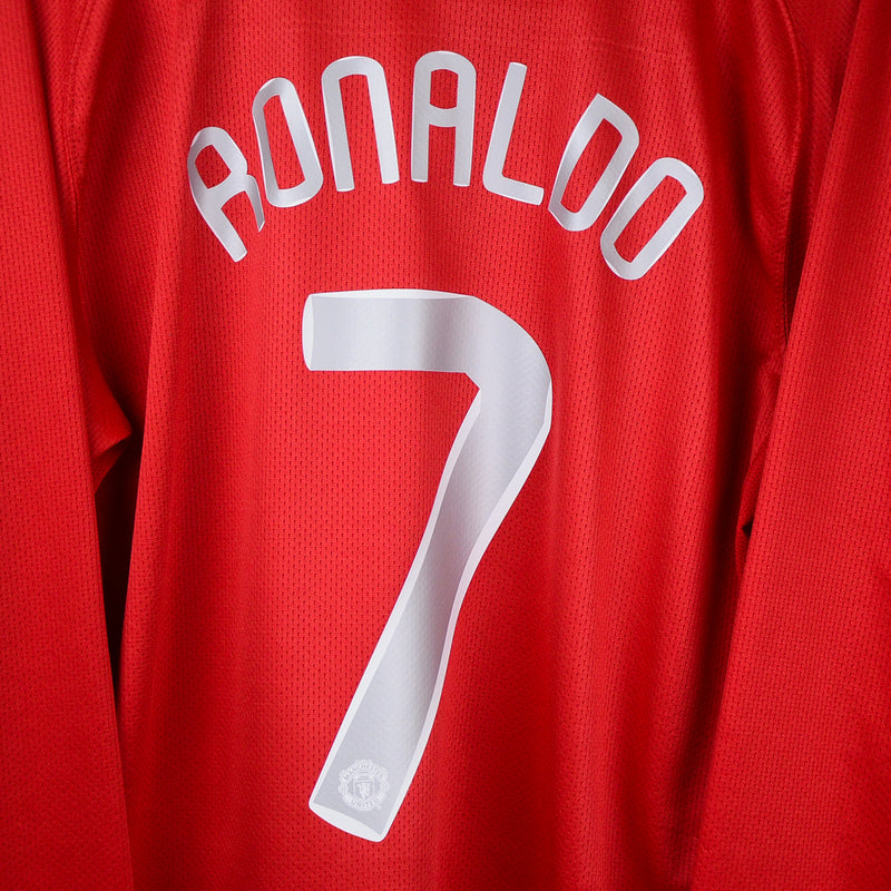 2007-2009 Manchester United Nike Long Sleeve Home Shirt #7 Cristiano Ronaldo - Marketplace