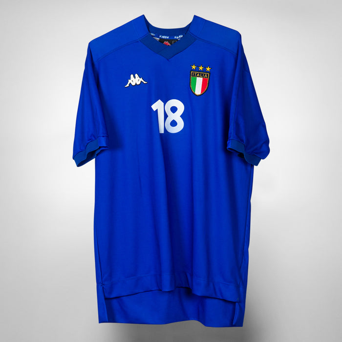 1998-2000 Italy Kappa Home Shirt #18 Roberto Baggio - Marketplace