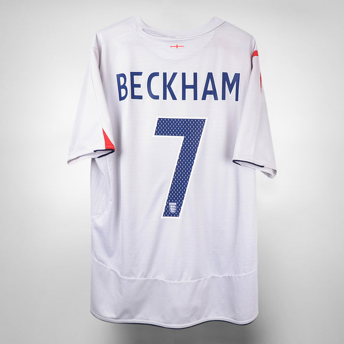 2005-2007 England Umbro Home Shirt #7 David Beckham - Marketplace