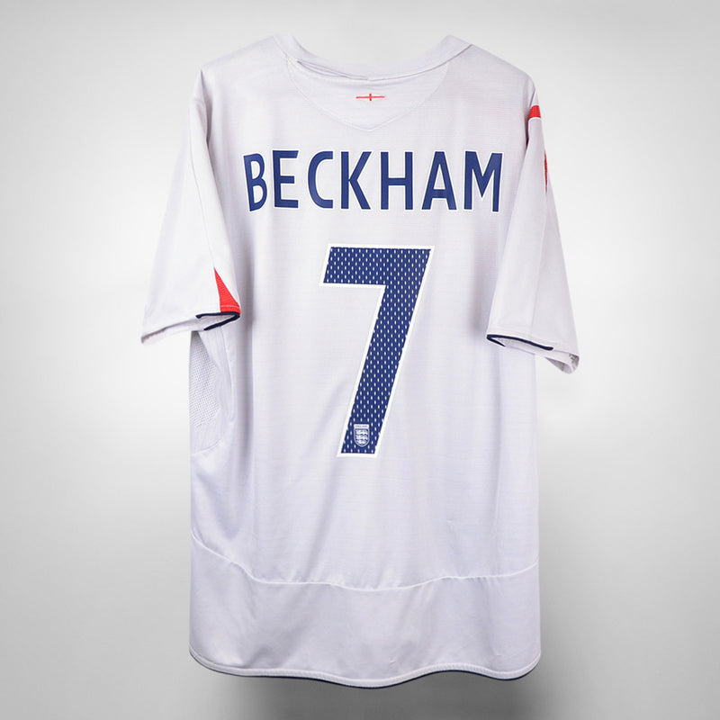 2005-2007 England Umbro Home Shirt #7 David Beckham - Marketplace