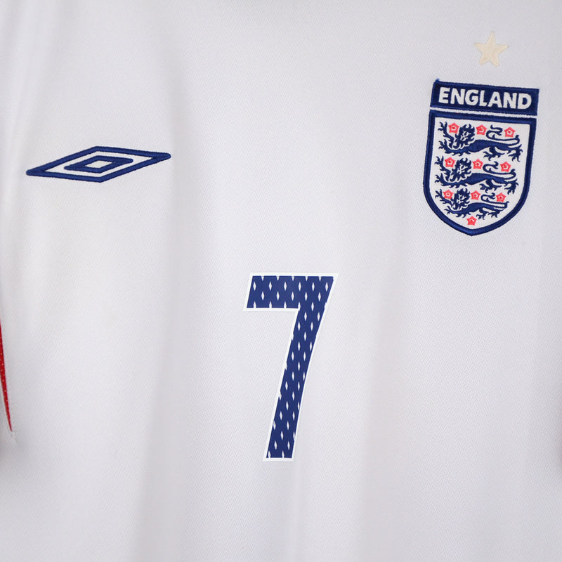 2005-2007 England Umbro Home Shirt #7 David Beckham - Marketplace