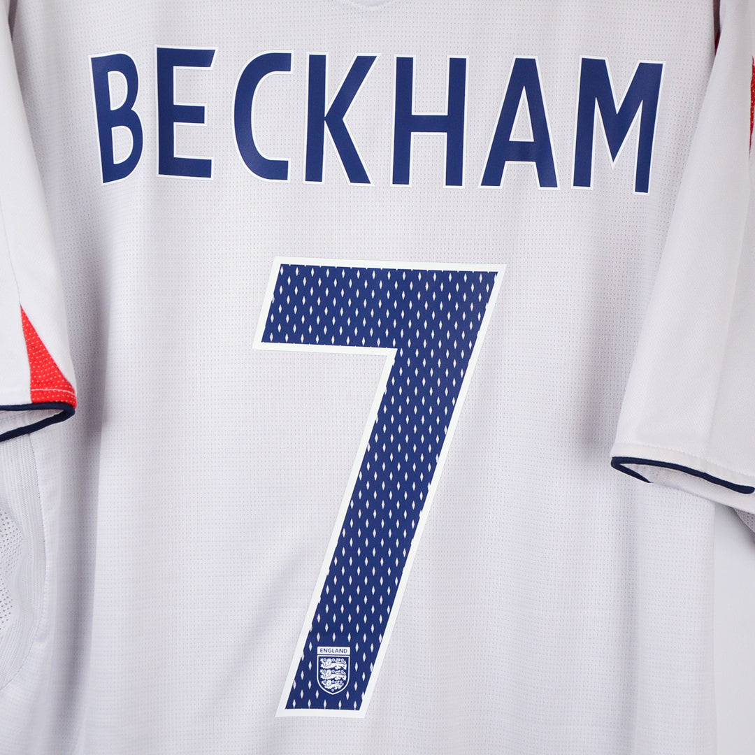 2005-2007 England Umbro Home Shirt #7 David Beckham - Marketplace