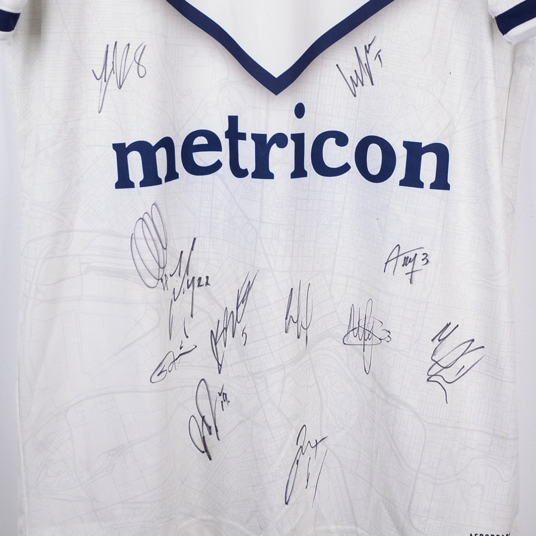 2020-2021 Melbourne Victory Adidas Team Signed Away Shirt - Marketplace