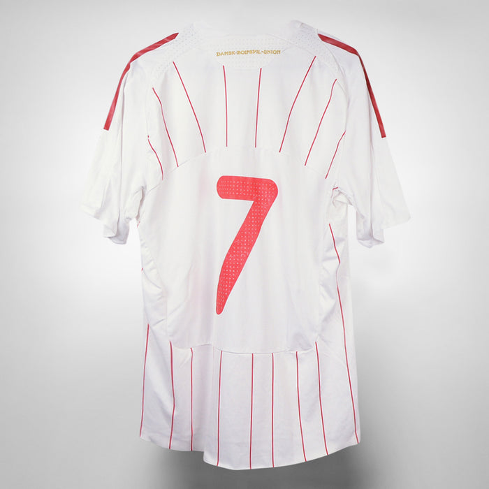2008-2009 Denmark Adidas Player Spec (Kitroom) Formotion Home Shirt #7 Daniel Jensen - Marketplace