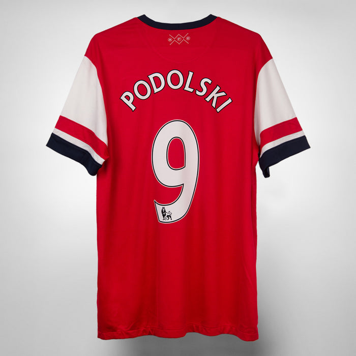 2012-2014 Arsenal Nike Home Shirt #9 Lukas Podolski