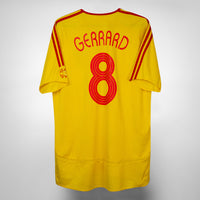 2006-2007 Liverpool Adidas Away Shirt #8 Steven Gerrard
