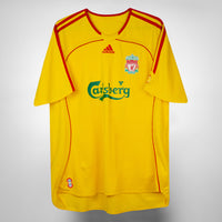 2006-2007 Liverpool Adidas Away Shirt #8 Steven Gerrard