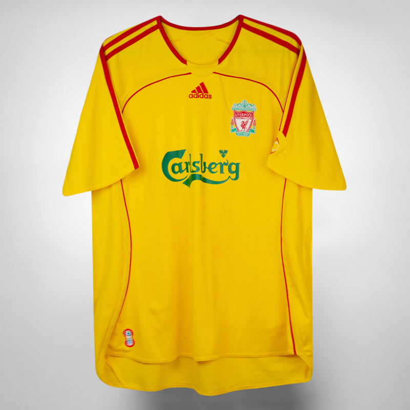 2006-2007 Liverpool Adidas Away Shirt #8 Steven Gerrard