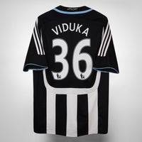 2007-2009 Newcastle United Adidas Home Shirt #36 Mark Viduka