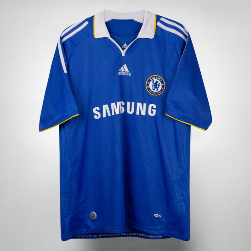 2008-2009 Chelsea Adidas Home Shirt #11 Didier Drogba