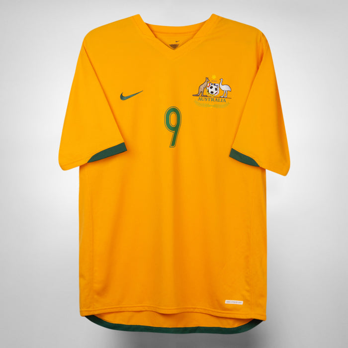 2006-2007 Australia Socceroos Nike Home Shirt #9 Mark Viduka