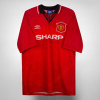 1994-1995 Manchester United Umbro Home Shirt #7 Cantona