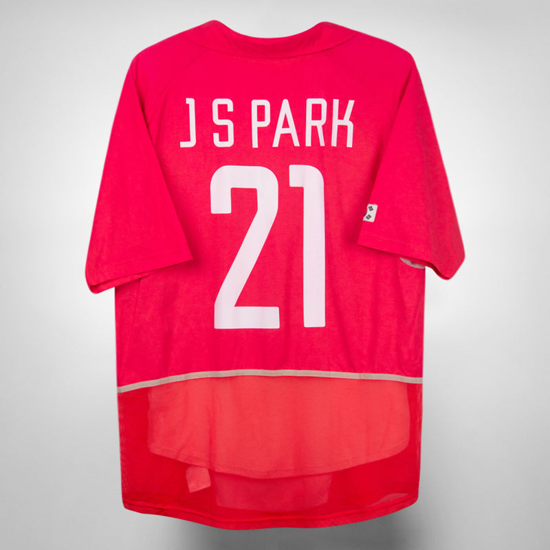 2002 South Korea Nike Home Shirt #21 J.S. Park