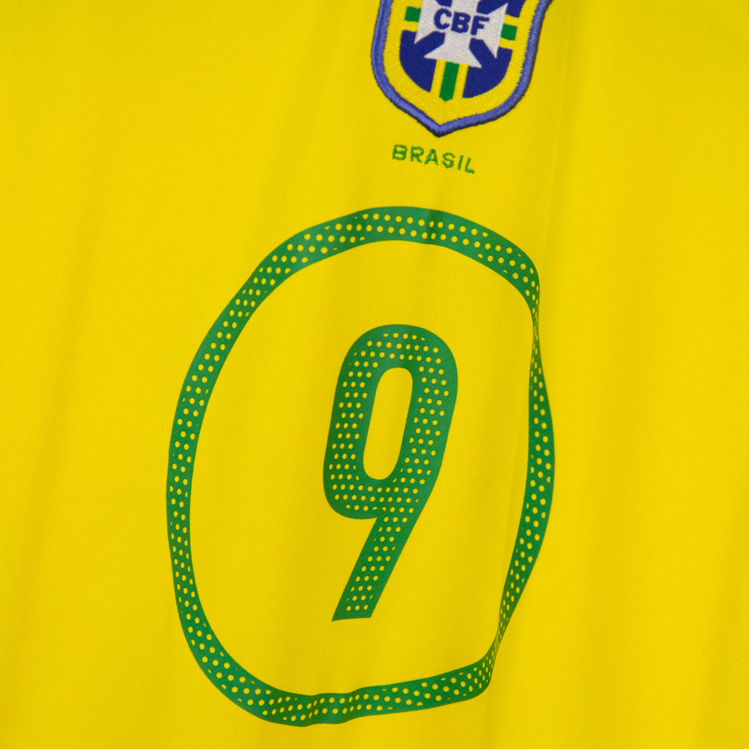 2004-2006 Brazil Nike Home Shirt #9 Ronaldo