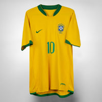 2006-2008 Brazil Nike Home Shirt #10 Ronaldinho