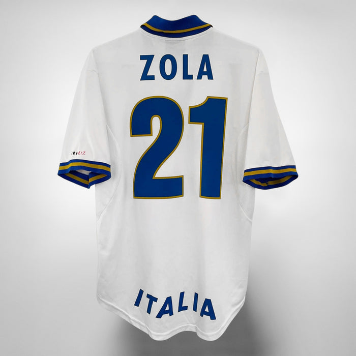 1996-1997 Italy Nike Away Shirt #21 Gianfranco Zola - Marketplace