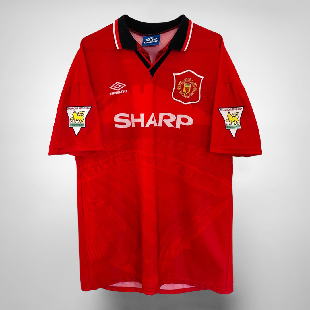 1995/96 Man Utd Away Football Shirt / Old Vintage Umbro Soccer Jersey