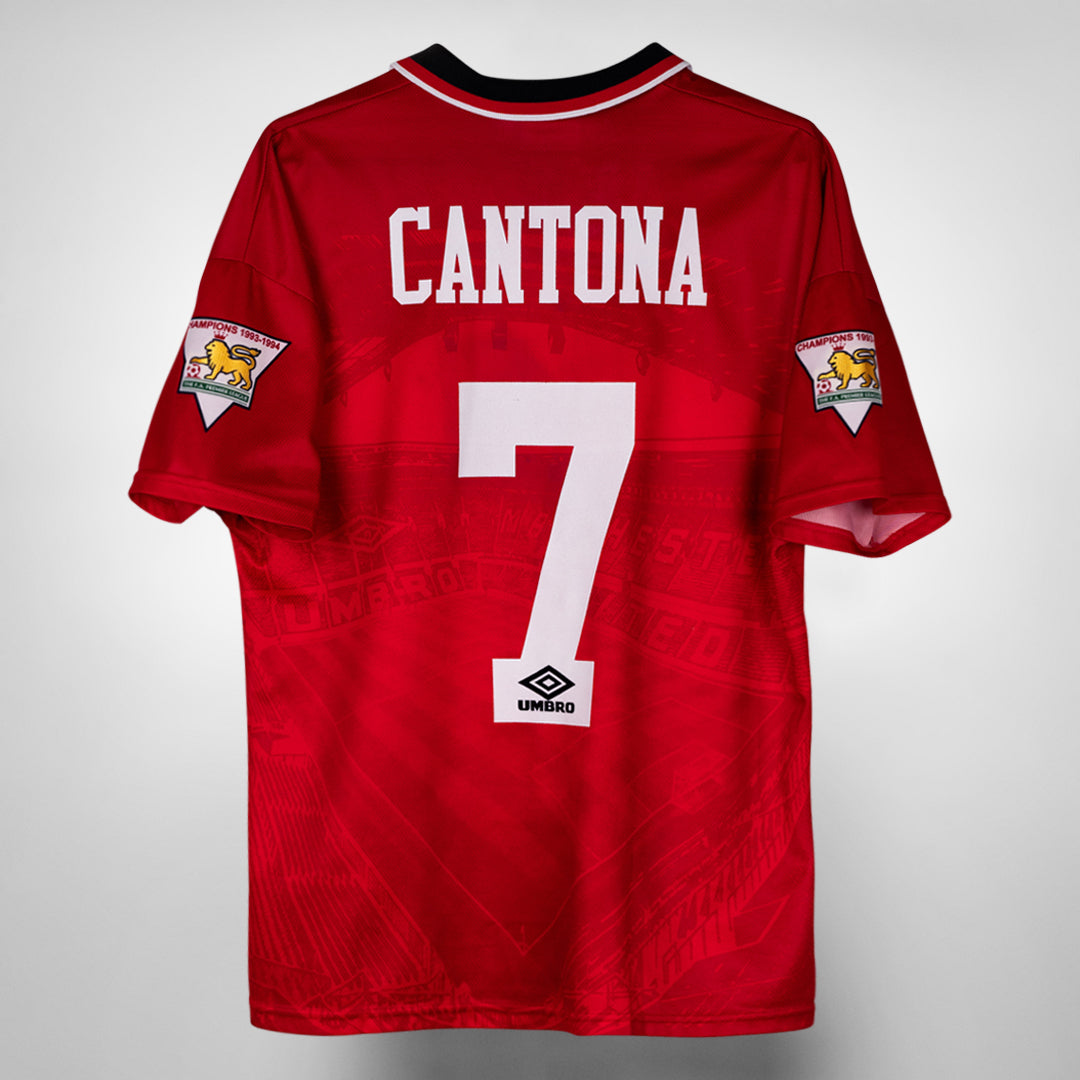 1994-1996 Manchester United Umbro Home Shirt #7 Cantona