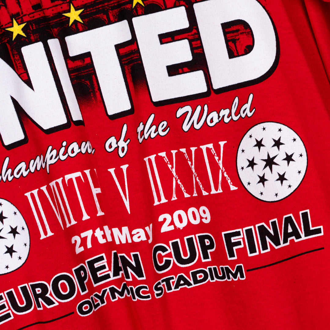 2008-2009 Manchester United Roma Finale UCL T-Shirt