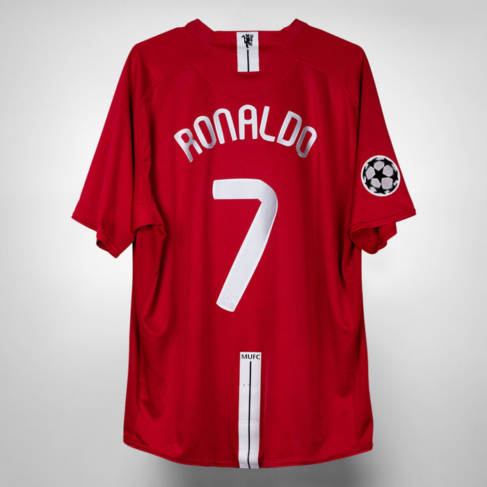 2007-2008 Manchester United Nike UCL Home Shirt #7 Cristiano Ronaldo