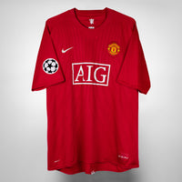 2007-2008 Manchester United Nike UCL Home Shirt #7 Cristiano Ronaldo