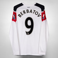 2010-2012 Manchester United Nike Long Sleeve Away Shirt #9 Berbatov