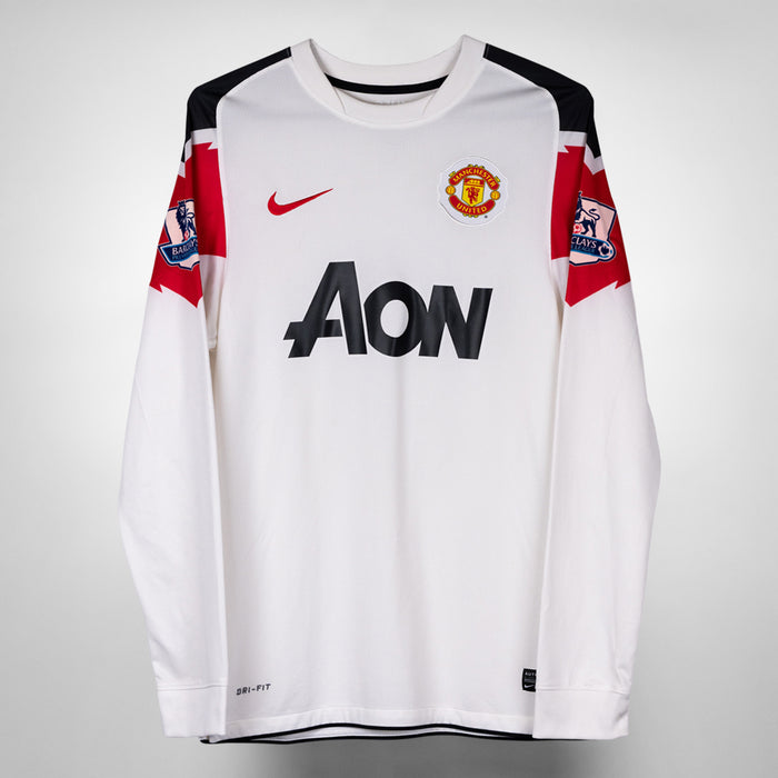 2010-2012 Manchester United Nike Long Sleeve Away Shirt #9 Berbatov
