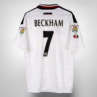 1997-1999 Manchester United Umbro Away Shirt #7 David Beckham