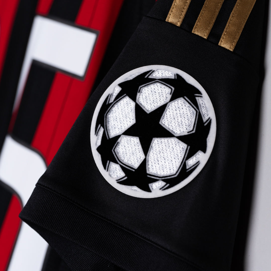 2013-2014 AC Milan Adidas UCL Home Shirt #45 Mario Balotelli