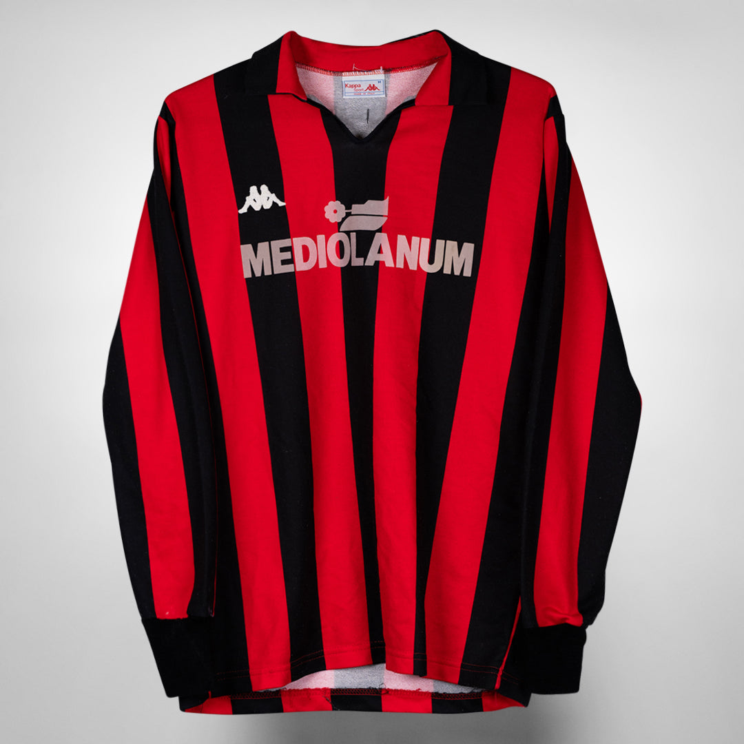 1987-1988 AC Milan Kappa Long Sleeve Home Shirt #14