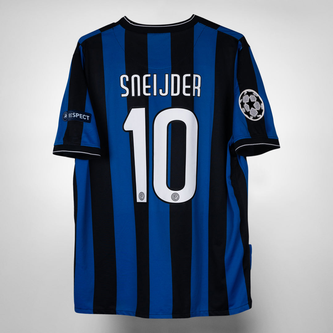 2009-2010 Inter Milan Nike Home Shirt #10 Sneijder