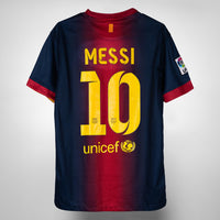 2012-2013 Barcelona Nike Home Shirt #10 Messi