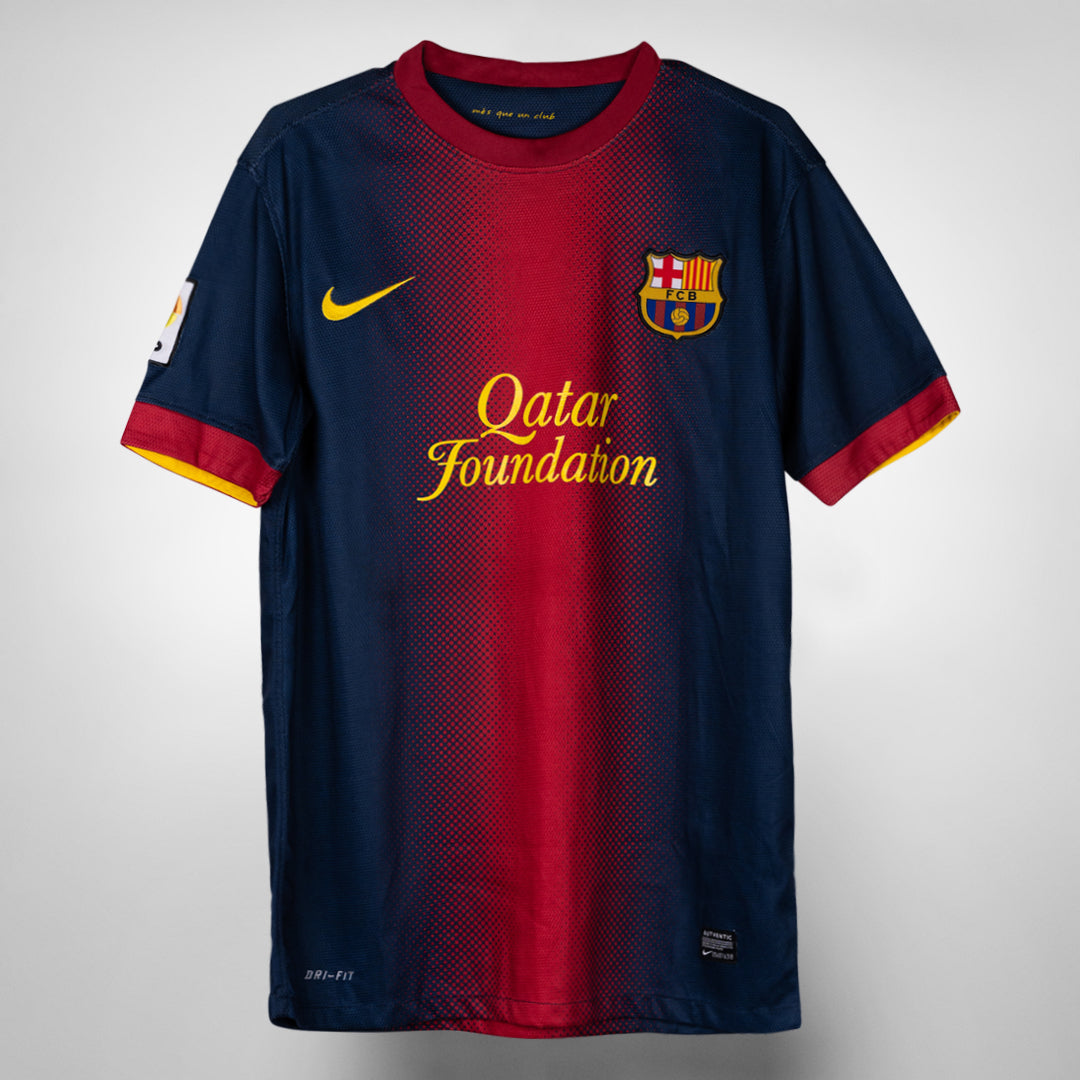 2012-2013 Barcelona Nike Home Shirt #10 Messi