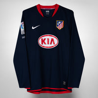 2009-2010 Atletico Madrid Nike Long Sleeve Player Spec Away Shirt #10 Kun Aguero