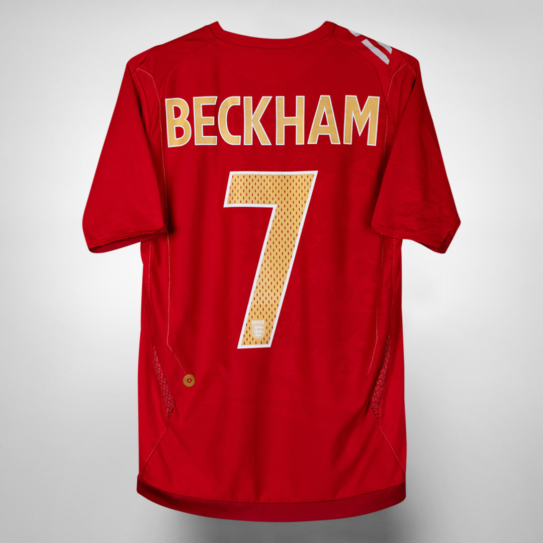 2006-2008 England Umbro Away Shirt #7 David Beckham