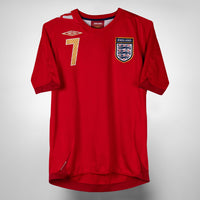 2006-2008 England Umbro Away Shirt #7 David Beckham
