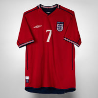 2002-2004 England Umbro Away Shirt #7 David Beckham