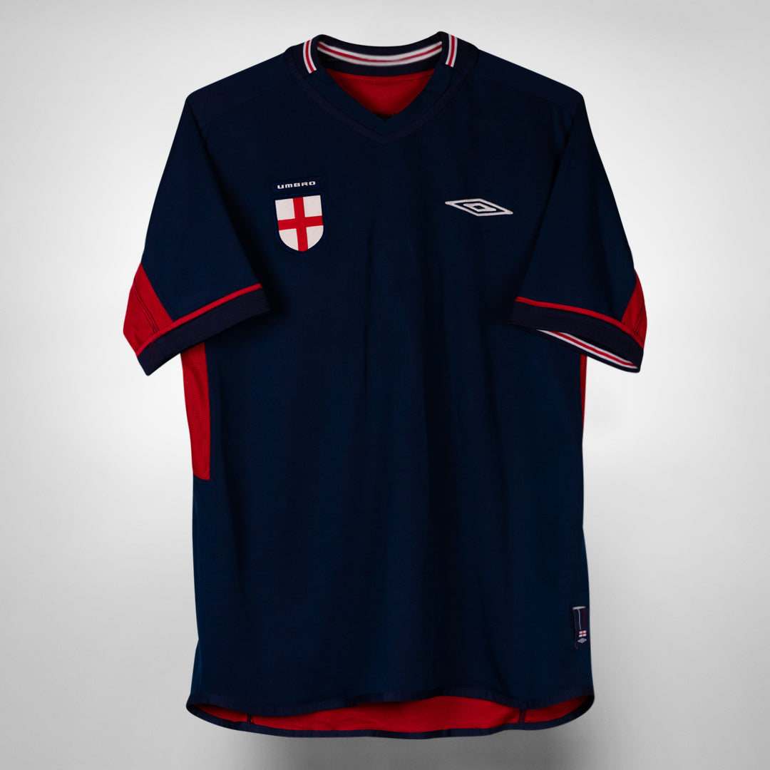 2002-2004 England Umbro Away Shirt #7 David Beckham