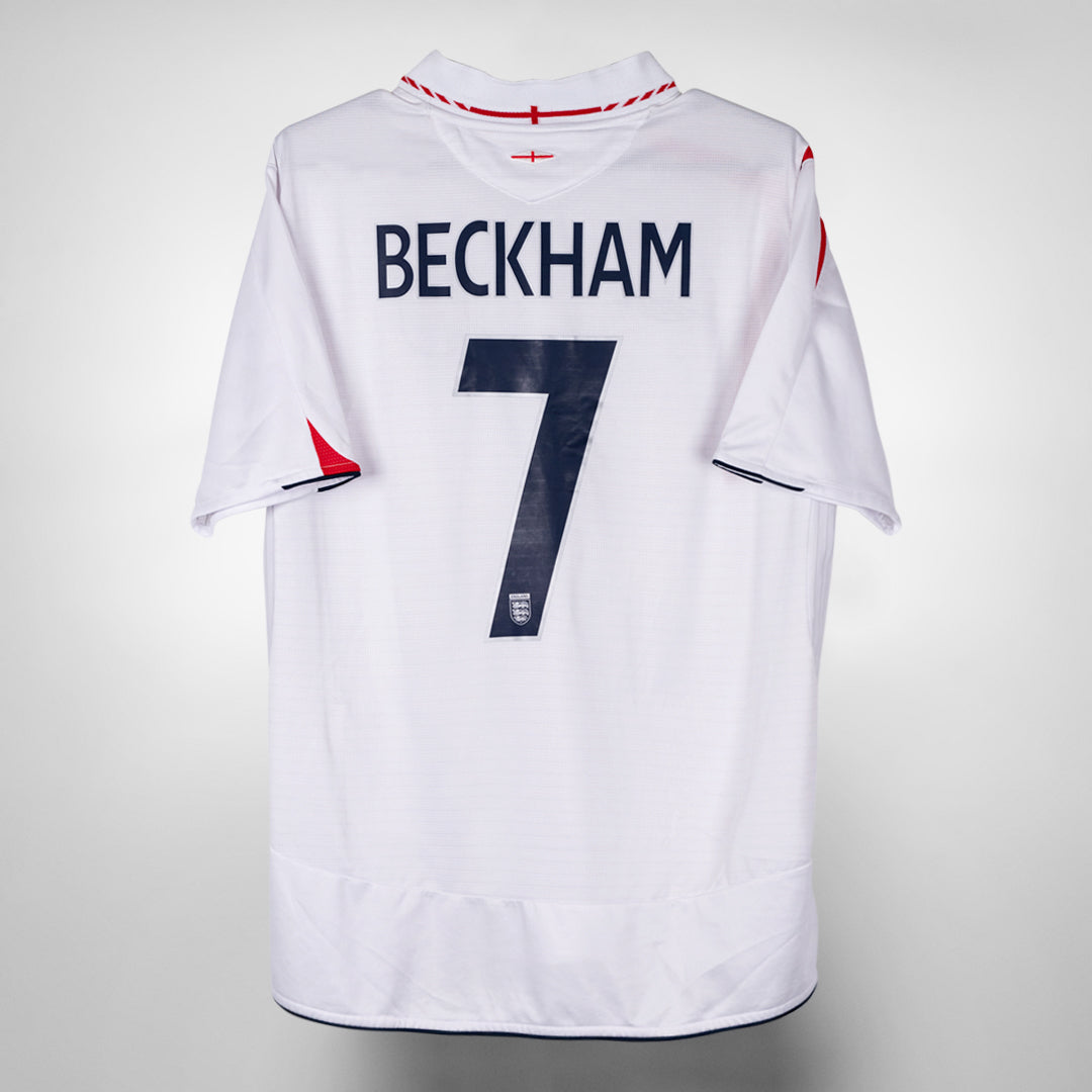 2005-2007 England Umbro Home Shirt #7 David Beckham