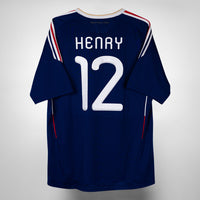 2009-2010 France Adidas Home Shirt #12 Thierry Henry