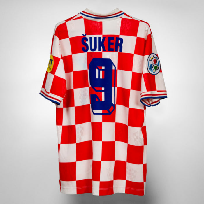1995-1996 Croatia Lotto Home Shirt #9 Davor Suker