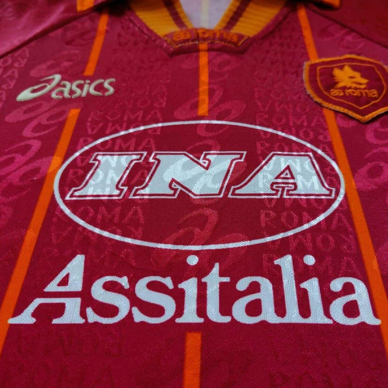 1996-1997 AS Roma Asics Home Shirt - Marketplace