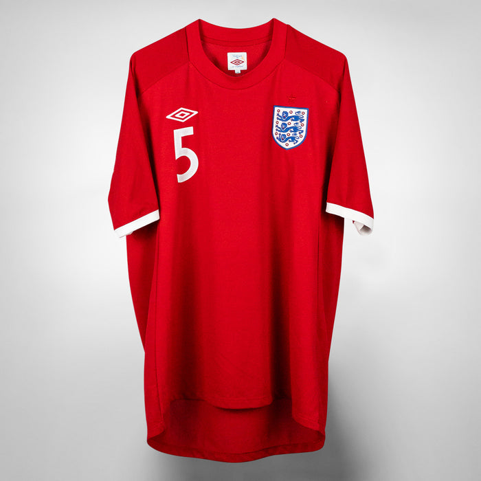 2010-2011 England Umbro Away Shirt #5 Rio Ferdinand