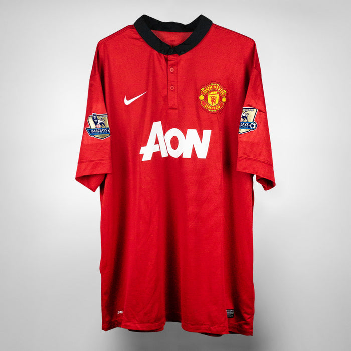 2013-2014 Manchester United Nike Home Shirt #20 Robin van Persie